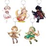 Anime Keychain Made In Abyss Riko Nanachi Acrylic Keyring strap Figure Hanging Accessories 6cm 2 - Made In Abyss Merch