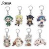 Anime Made In Abyss Nanachi Acrylic Keychains Pendant Holder Cartoon Key Chains Keyrings for Bags New - Made In Abyss Merch