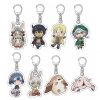 Cute Anime Made In Abyss Keychain Nanachi Riko Reg Figures Cartoon Print Double Sided Acrylic Key - Made In Abyss Merch