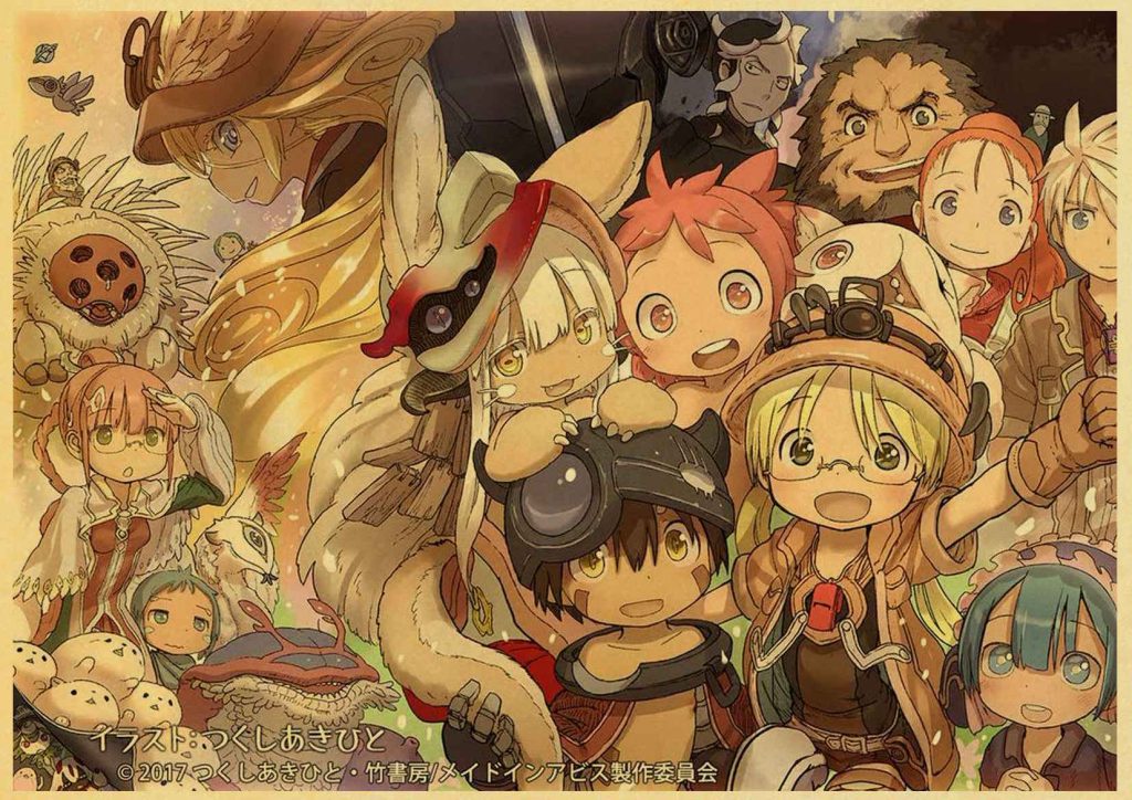 Made In Abyss anime retro poster sticker bar wall stickers decorative mural wall decoration home 16 - Made In Abyss Merch