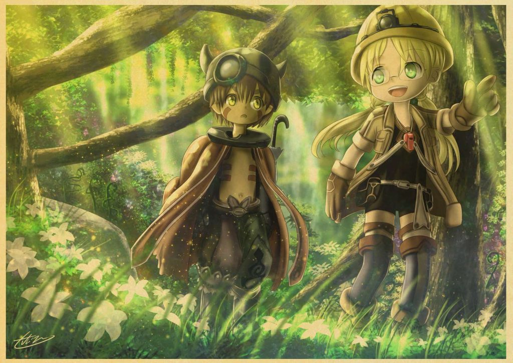 Made In Abyss anime retro poster sticker bar wall stickers decorative mural wall decoration home 17 - Made In Abyss Merch