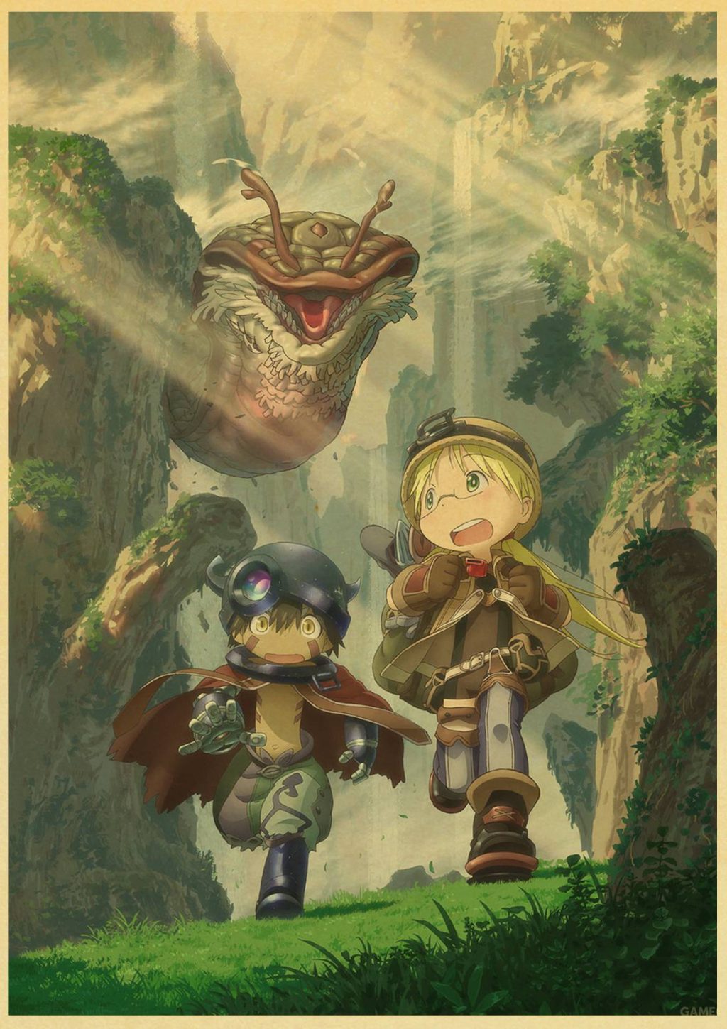 Made In Abyss anime retro poster sticker bar wall stickers decorative mural wall decoration home 5 - Made In Abyss Merch