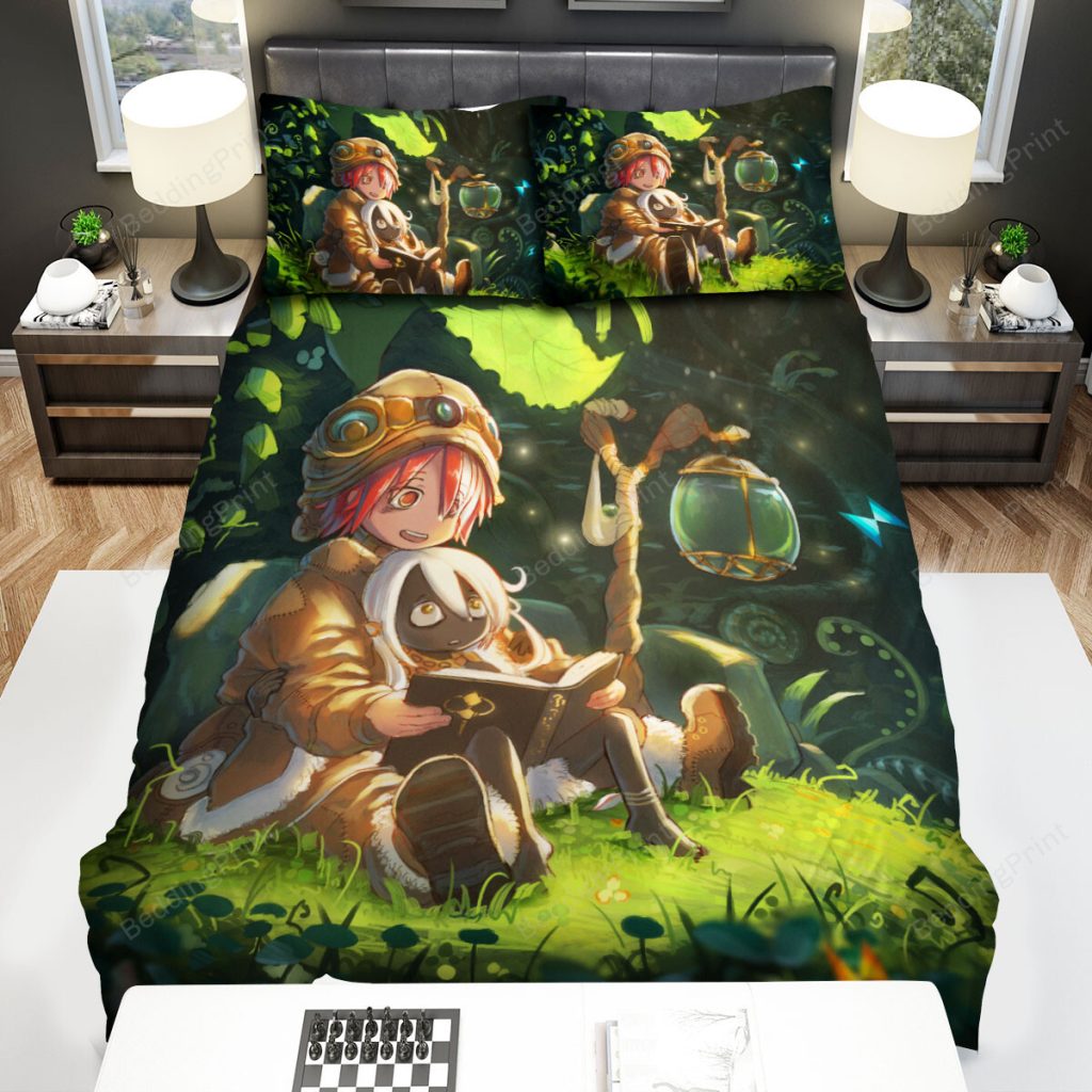 made in abyss irumyuui amp vueko artwork bed sheets spread duvet cover bedding sets - Made In Abyss Merch