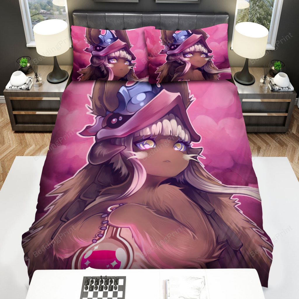 made in abyss nanachi amp pink clouds artwork bed sheets spread duvet cover bedding sets - Made In Abyss Merch