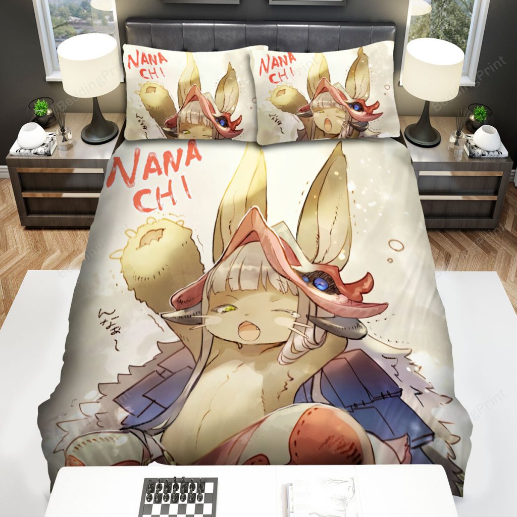 made in abyss nanachi wakes up bed sheets spread duvet cover bedding sets - Made In Abyss Merch