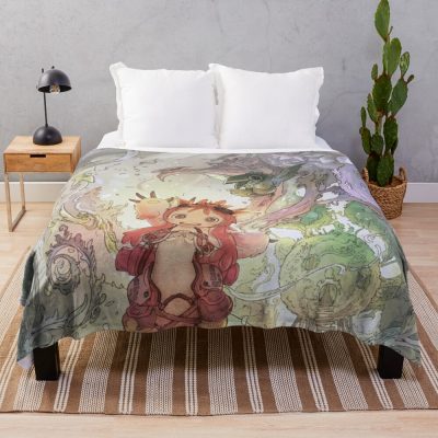 Made In Abyss Anime Throw Blanket Official Made In Abyss Merch