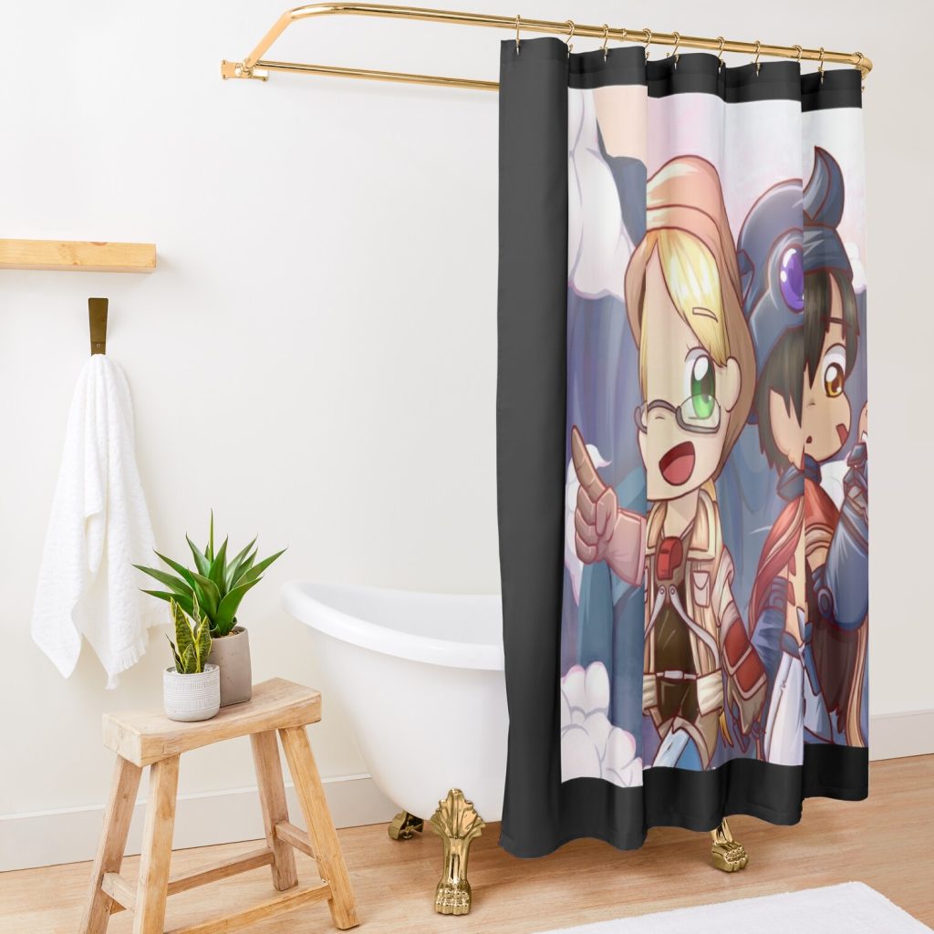 Made In Abyss Shower Curtain Official Made In Abyss Merch