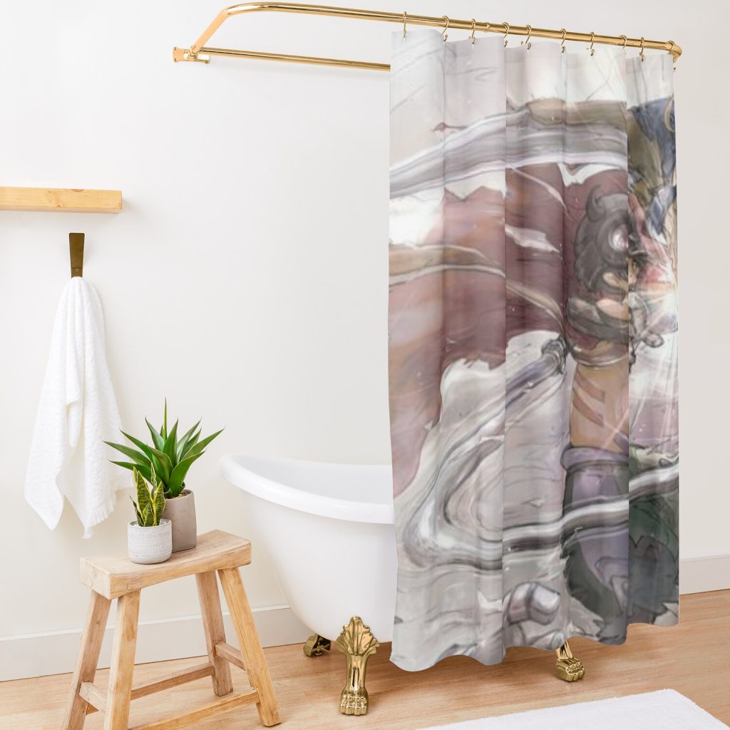 Made In Abyss Anime Shower Curtain Official Made In Abyss Merch