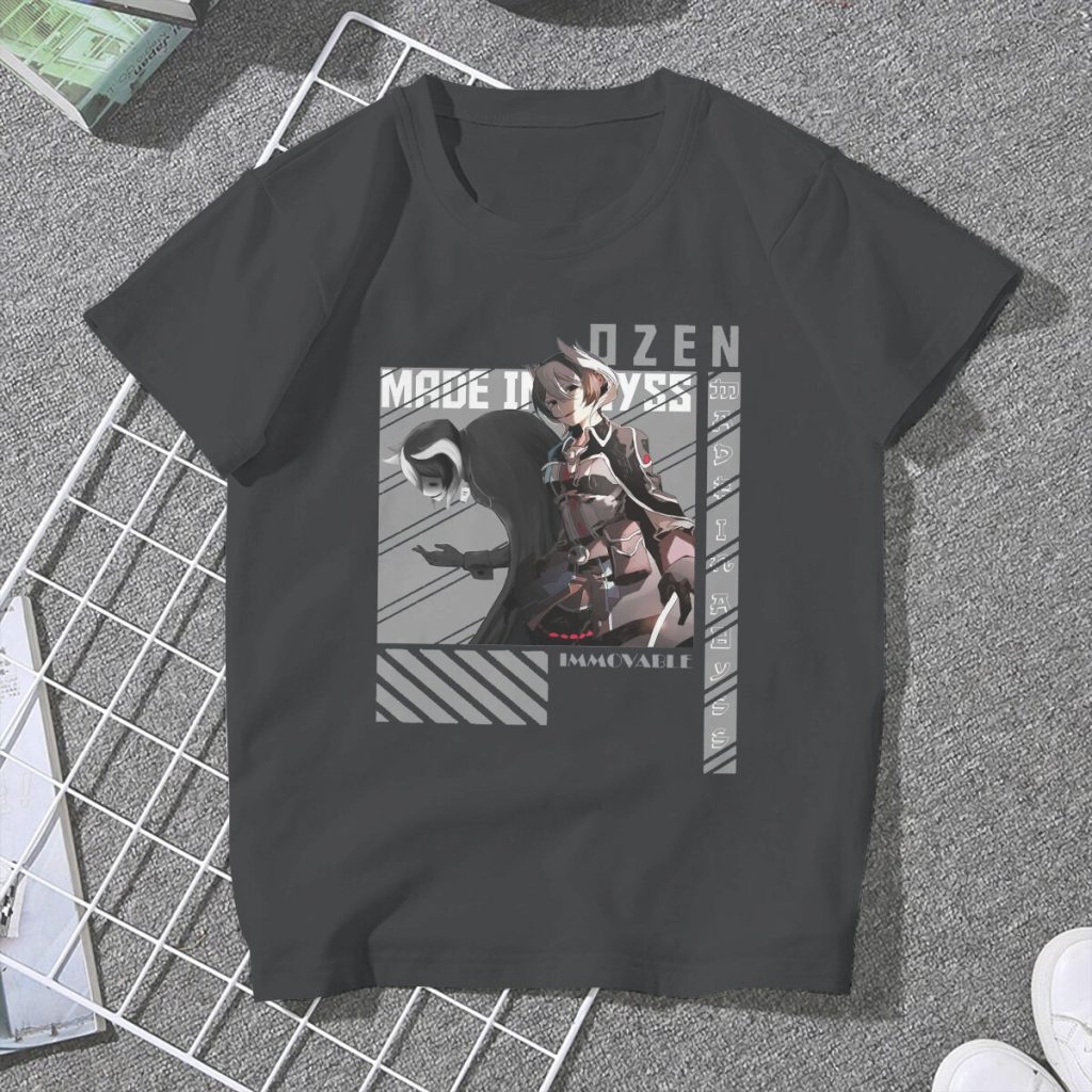 Ozen the Immovable Feminine Shirts Made In Abyss Oversized T shirt Goth Vintage Female Blusas - Made In Abyss Merch